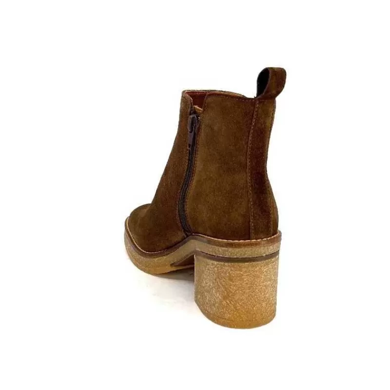 Alpe 26791146 Daim Castagna-Femme Bottines