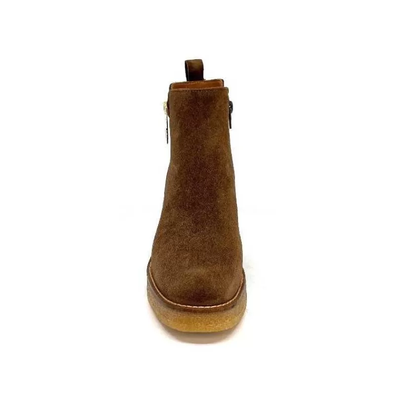 Alpe 26791146 Daim Castagna-Femme Bottines
