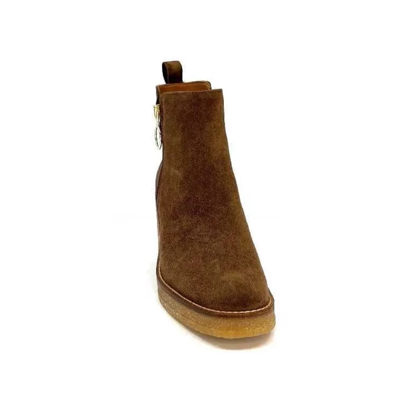 Alpe 26791146 Daim Castagna-Femme Bottines
