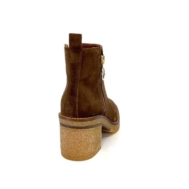 Alpe 26791146 Daim Castagna-Femme Bottines