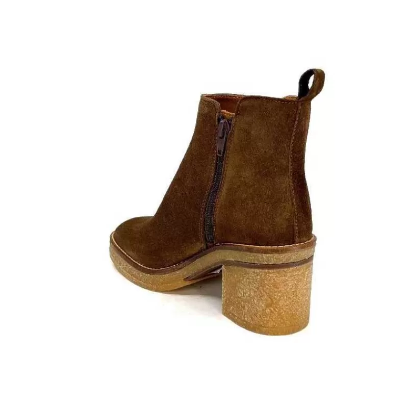 Alpe 26791146 Daim Castagna-Femme Bottines