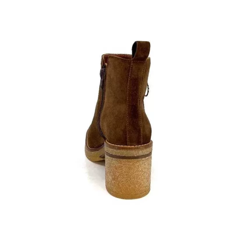 Alpe 26791146 Daim Castagna-Femme Bottines
