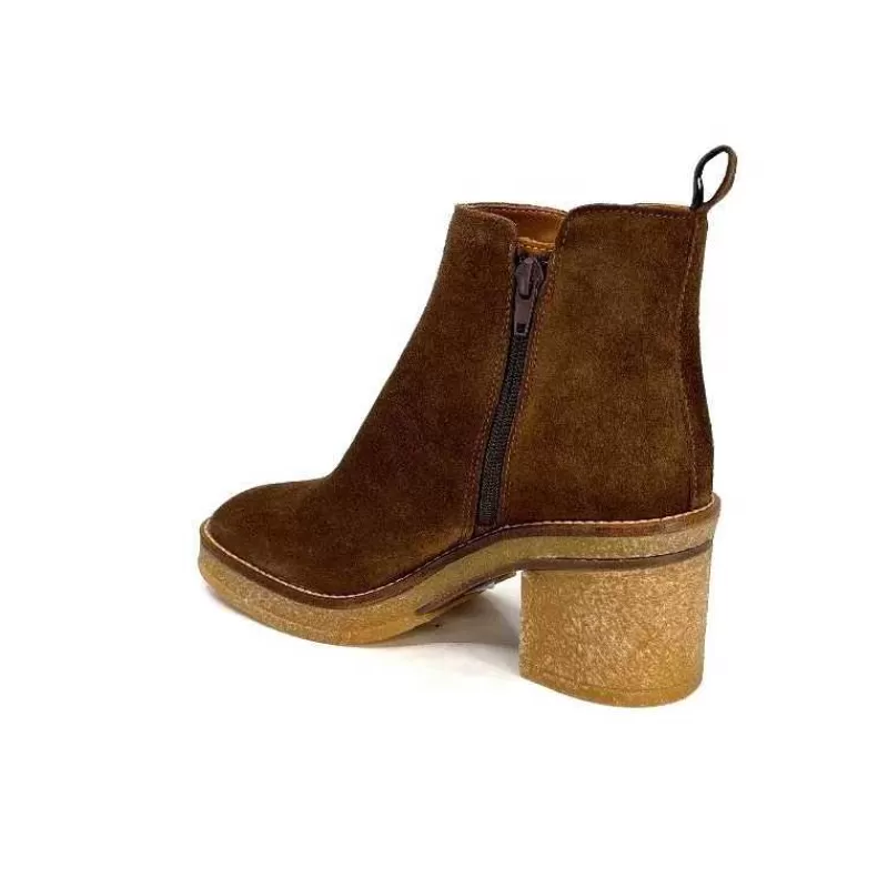 Alpe 26791146 Daim Castagna-Femme Bottines