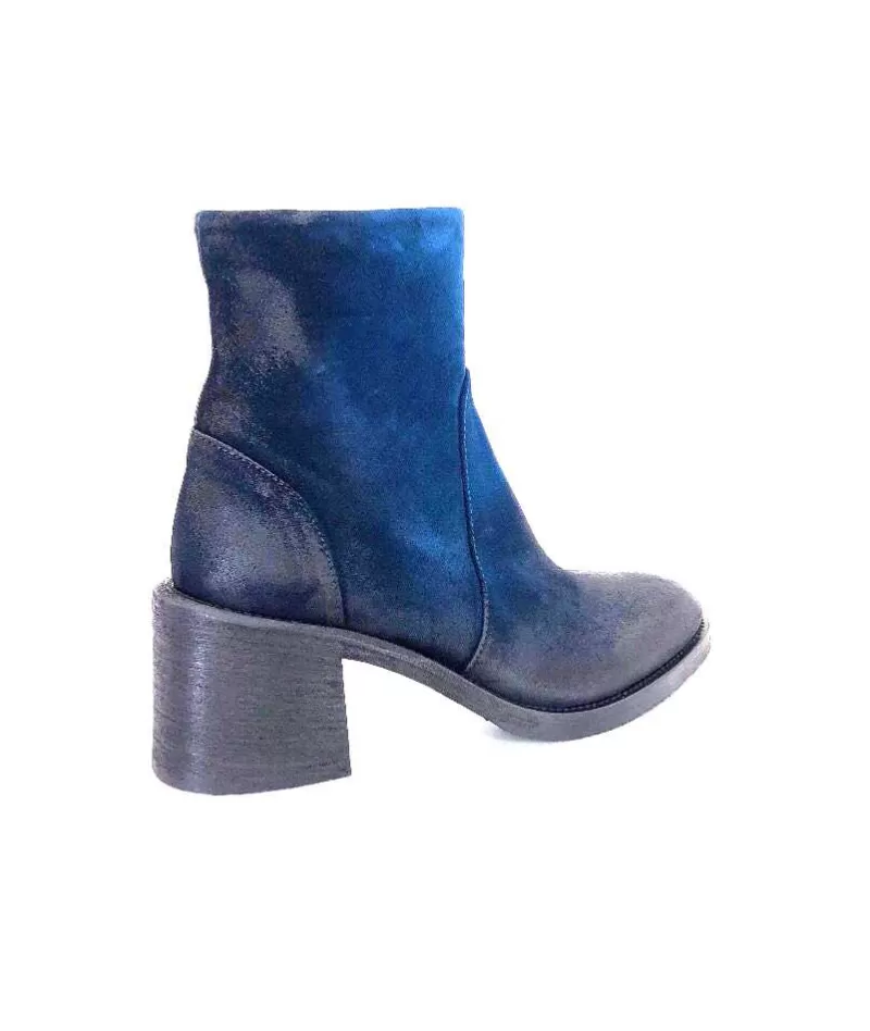 Fru.it 7740 Daim Vintage Bleu Petrole-Femme Bottines