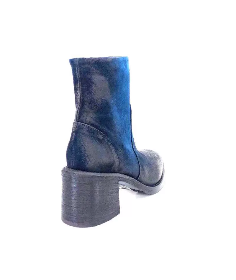 Fru.it 7740 Daim Vintage Bleu Petrole-Femme Bottines
