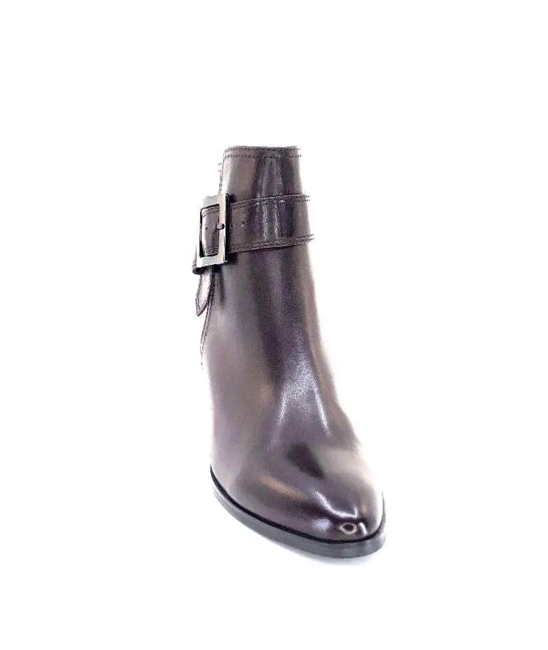 Regarde Le Ciel Taylor Cuir Marron Castagno-Femme Bottines