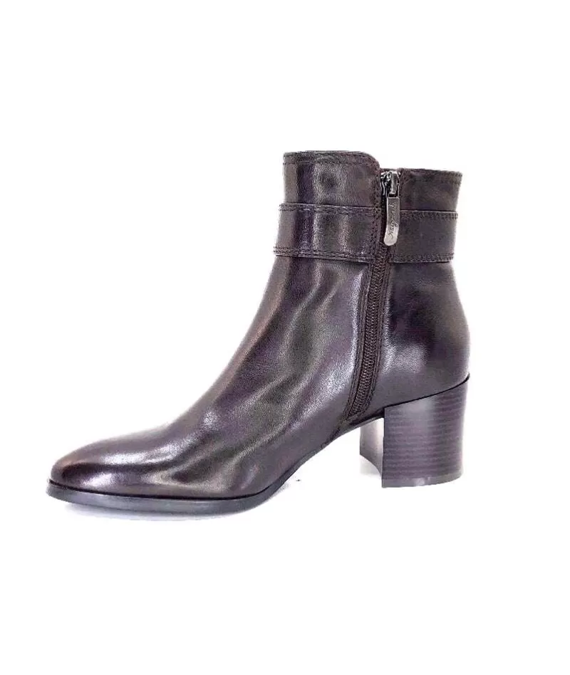 Regarde Le Ciel Taylor Cuir Marron Castagno-Femme Bottines