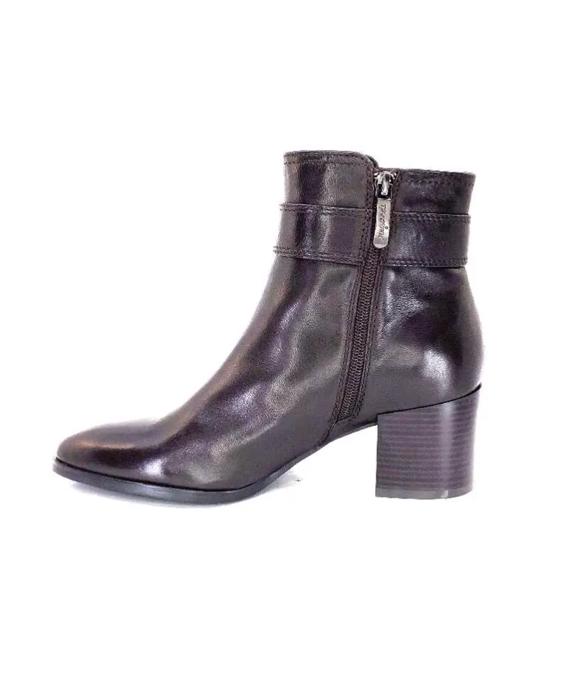 Regarde Le Ciel Taylor Cuir Marron Castagno-Femme Bottines