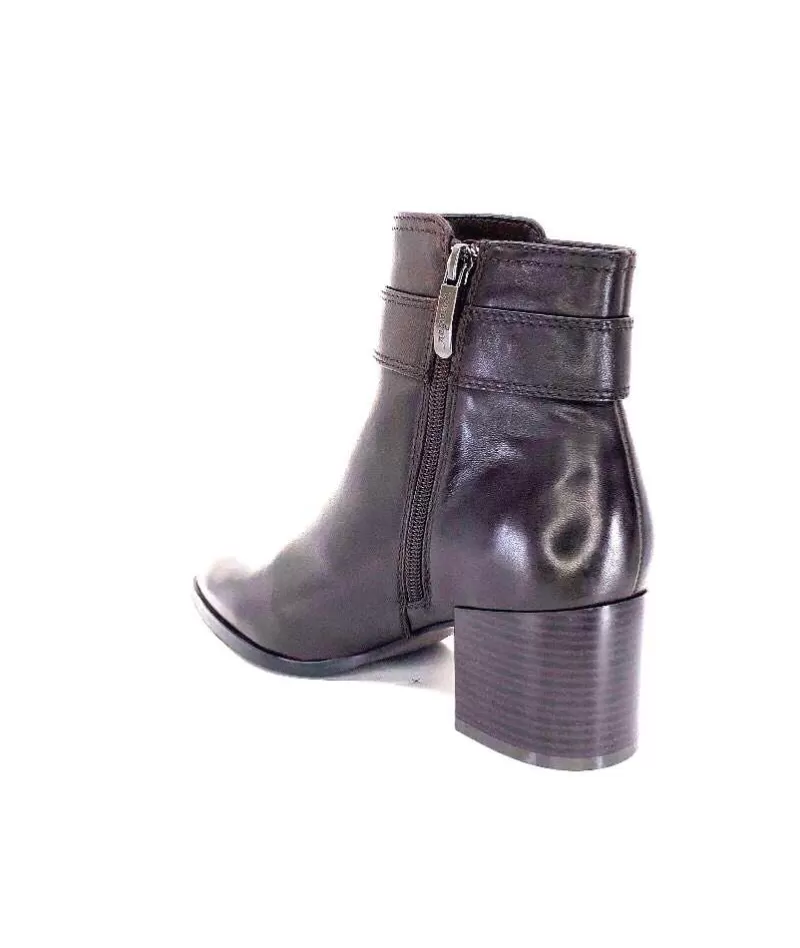 Regarde Le Ciel Taylor Cuir Marron Castagno-Femme Bottines