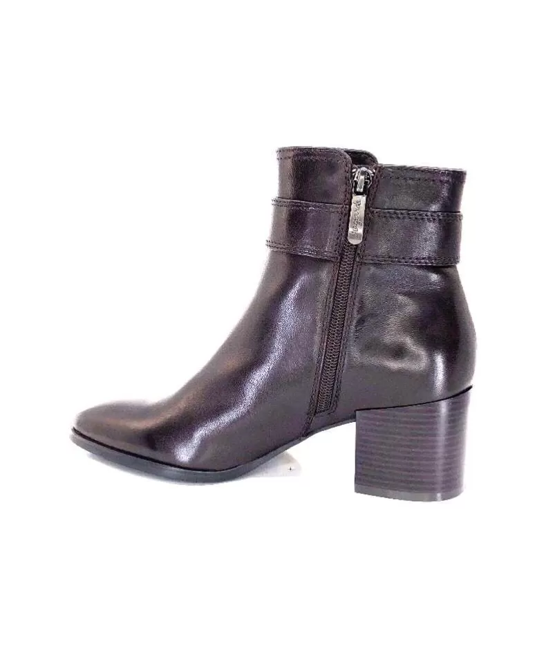 Regarde Le Ciel Taylor Cuir Marron Castagno-Femme Bottines