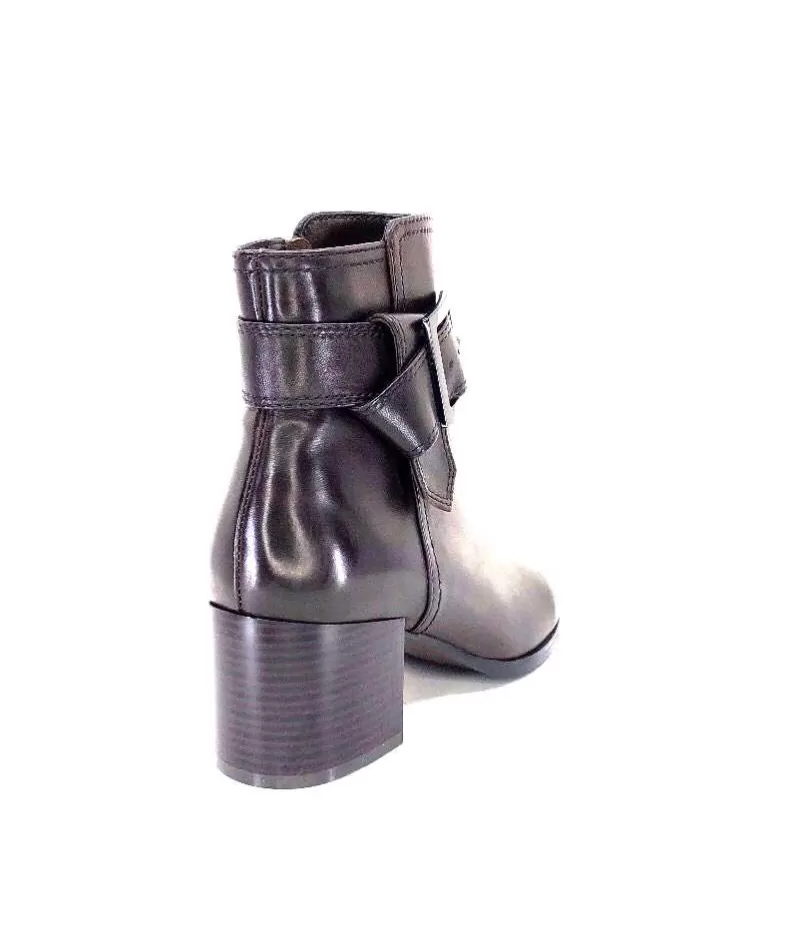 Regarde Le Ciel Taylor Cuir Marron Castagno-Femme Bottines