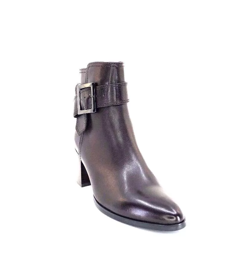 Regarde Le Ciel Taylor Cuir Marron Castagno-Femme Bottines