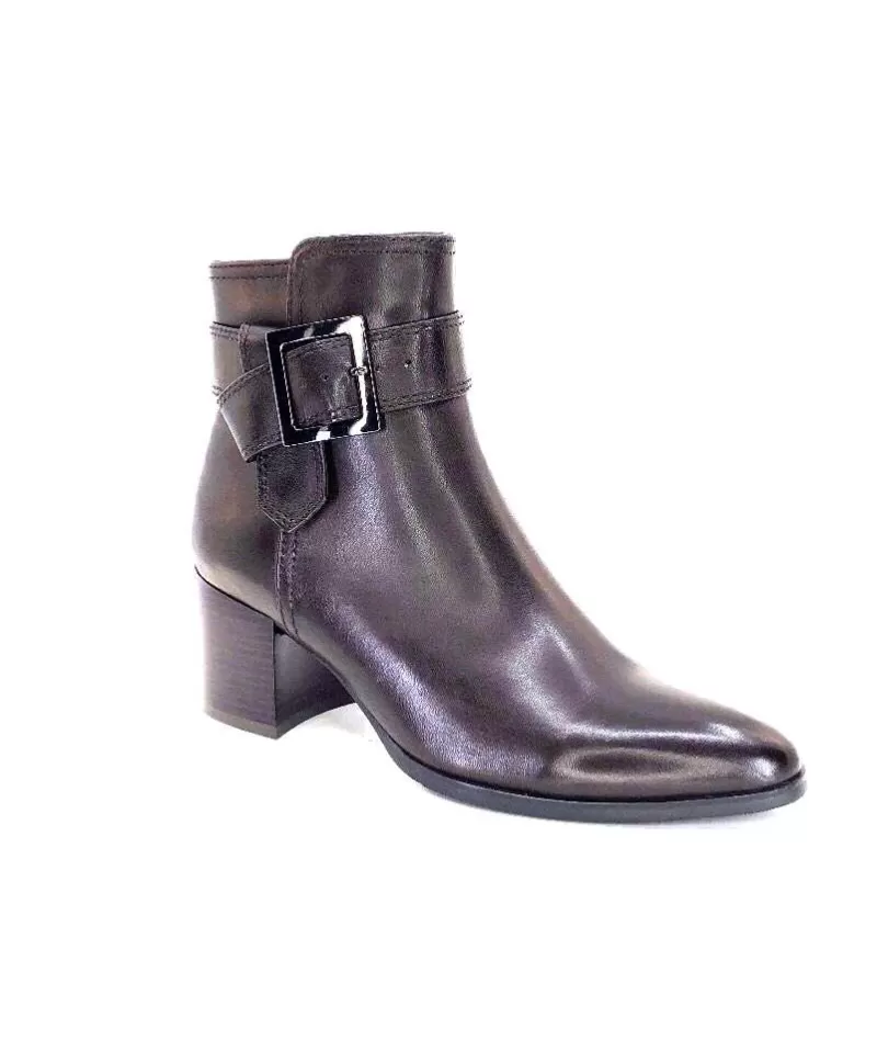 Regarde Le Ciel Taylor Cuir Marron Castagno-Femme Bottines