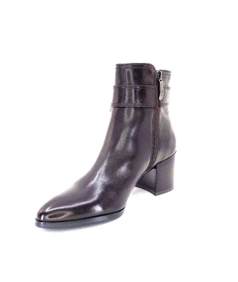Regarde Le Ciel Taylor Cuir Marron Castagno-Femme Bottines