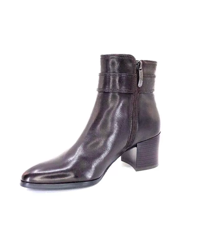 Regarde Le Ciel Taylor Cuir Marron Castagno-Femme Bottines