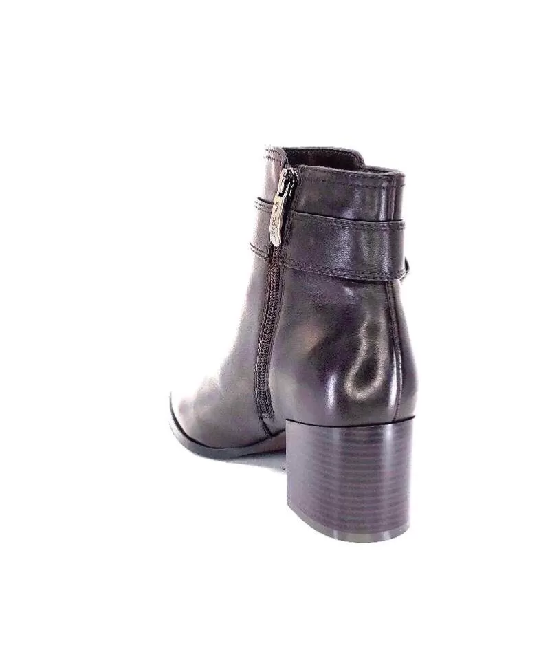 Regarde Le Ciel Taylor Cuir Marron Castagno-Femme Bottines