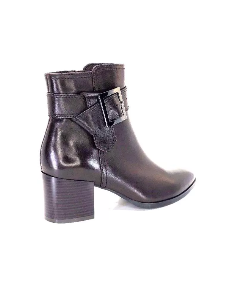 Regarde Le Ciel Taylor Cuir Marron Castagno-Femme Bottines