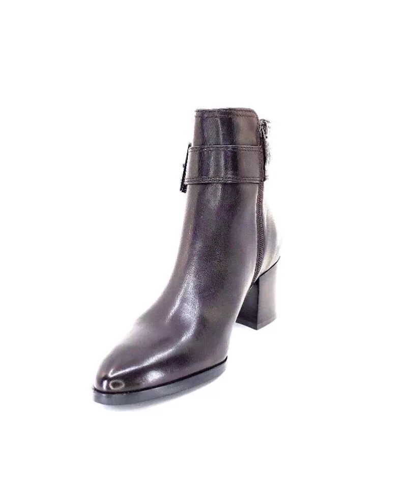 Regarde Le Ciel Taylor Cuir Marron Castagno-Femme Bottines