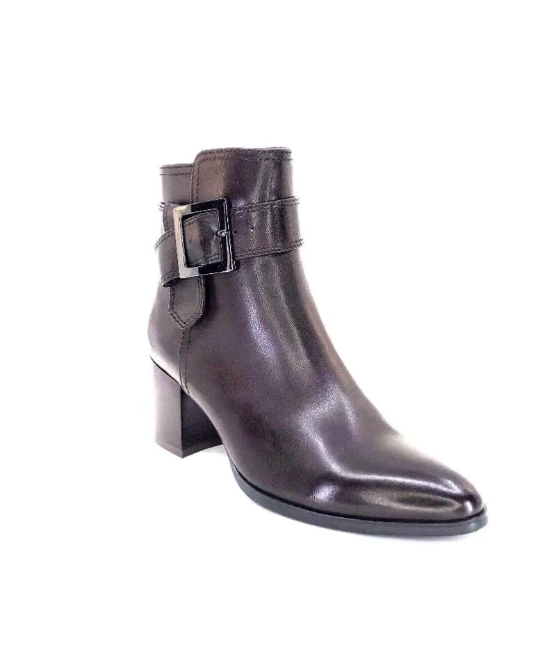 Regarde Le Ciel Taylor Cuir Marron Castagno-Femme Bottines