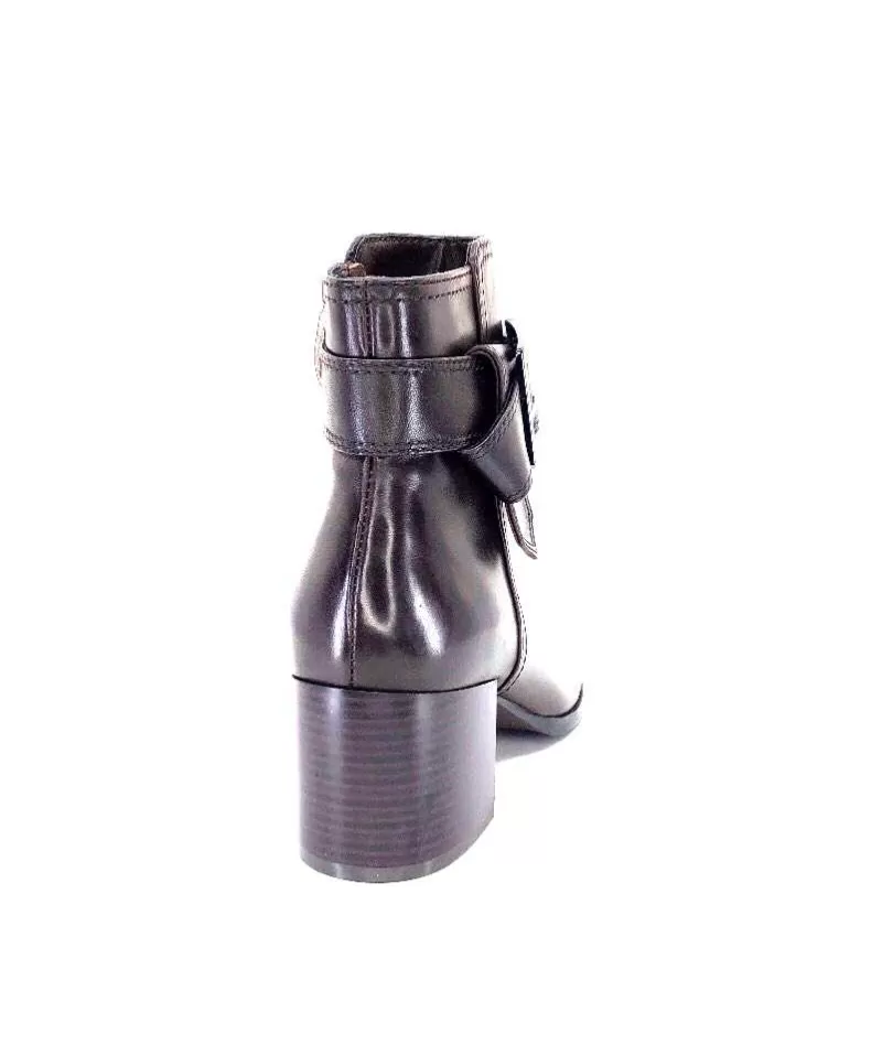Regarde Le Ciel Taylor Cuir Marron Castagno-Femme Bottines