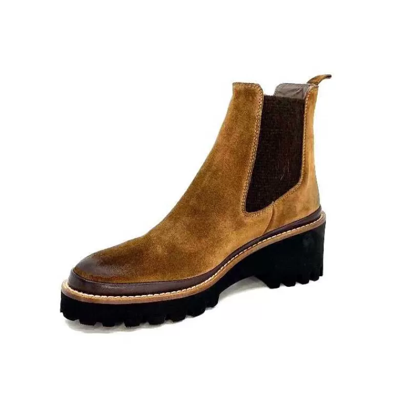 XSA 9176 London Daim Castagno-Femme Bottines