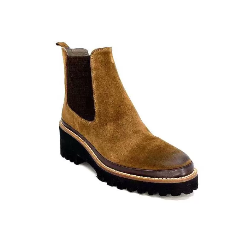XSA 9176 London Daim Castagno-Femme Bottines