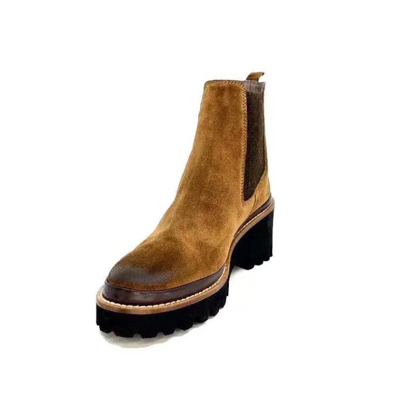 XSA 9176 London Daim Castagno-Femme Bottines
